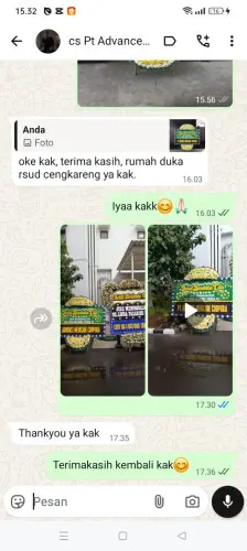 Testimonial Papan Bunga Pernikahan ramaya