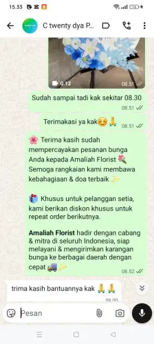 Testimonial Standing Flower ramaya